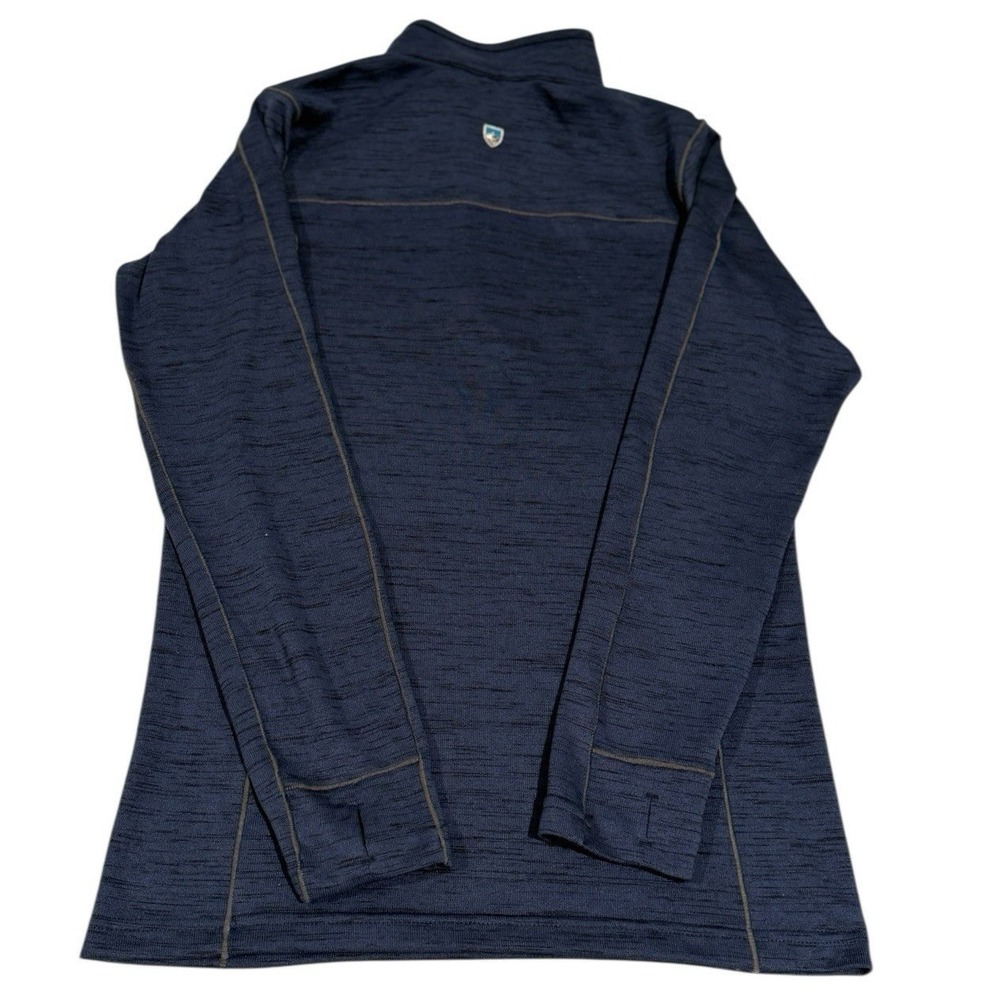 Kuhl 1/4 Zip Pullover Sweater‎ Youth L 14-16 Blue Hiking Outdoors - Picture 2 of 14